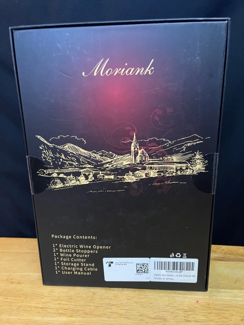 Moriank Wine Gift Set - Silver 6-in-1 Automatic Bottle Opener